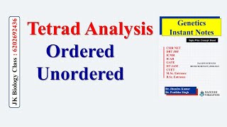 Tetrad analysis  ordered tetrad  unordered tetrad [upl. by Indnahc]