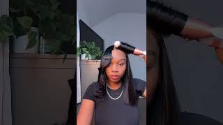 Curl your straight bob wig by yourself🦋💇🏽‍♀️💕worldnewhair wigtutorial short fyp wigview wigs [upl. by Ellga]