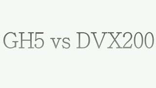 GH5 vs DVX200 Panasonic [upl. by Eartha148]