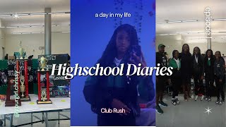 HIGHSCHOOL DIARIES ♡ SCHOOL VLOG CLUB RUSH GRWM  CHRISSY C [upl. by Mikeb]