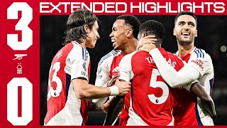 BACK TO WINNING WAYS 🤩  EXTENDED HIGHLIGHTS  Arsenal v Nottingham Forest 30  Premier League [upl. by Maud]