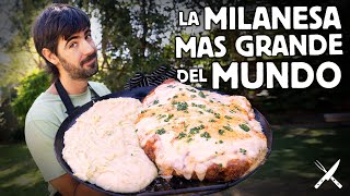 La Milanesa Más Grande del Mundo  Receta de Locos X el Asado [upl. by Aziar]