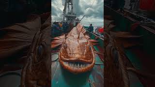 Giant Sea Creatures Caught by Fishermen 🐙🎣GiantSeaCreatures FishingDiscoveries OceanMysteries [upl. by Cowles]