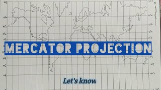 Mercator projection Calculation and drawing step by step [upl. by Georgena]