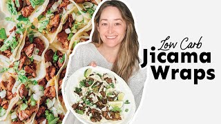 Easy Jicama Wraps 13 Net Carbs Per Serving [upl. by Eifos]