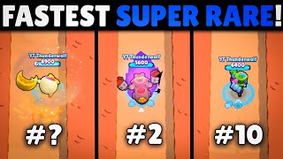 Who Is The Fastest Super Rare Brawler [upl. by Keven43]