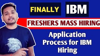 IBM Freshers Mass Hiring 🔥 Hiring Form Filling  Registration Process  Freshers Job  Direct Test [upl. by Niboc]