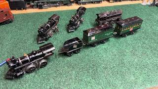 Prewar Hafner Trains Passenger Set and Cast Iron Locomotives [upl. by Anaek]