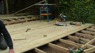 Decking construction at Wylam  near Newcastle [upl. by Aric]