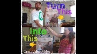 How To Turn A Feed Bag Into A Tote  Step By Step Tutorial  Making Money On The Homestead [upl. by Sotos]