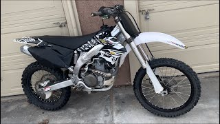 2007 kx450f oil change [upl. by Niatsirk]