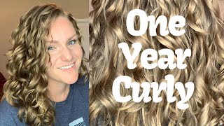 My Curly Hair Journey 2A 2B 2C Curls With Before and After Photos [upl. by Aehsal]