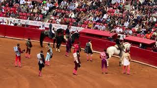 Presentación Corrida de rejones Emiliano Gamero Jorge Hernández Gárate Plaza México [upl. by Audras]