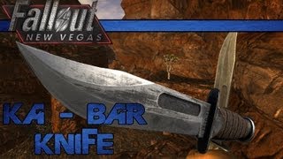 Ka  Bar Knife  Fallout New Vegas  Mod Review [upl. by Hannahoj]