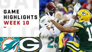 Dolphins vs Packers Week 10 Highlights  NFL 2018 [upl. by Quin]