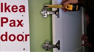 Ikea Pax wardrobe door  assembly and adjustment [upl. by Andert]