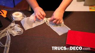 Comment faire un noeud en ruban ou tissu   Tutoriel par trucsetdecocom [upl. by Artek768]