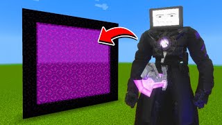 How to Make A Portal To The Troll Titan Tv Man Dimension in Minecraft [upl. by Ocirrej]