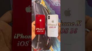 iPhone 8 iOS 16 vs iPhone X iOS 16 [upl. by Biagi]