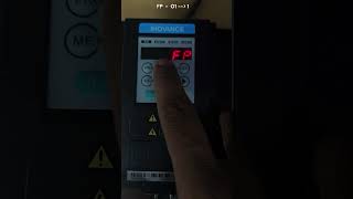 INOVANCE  MD200 VFD RESET  HOW TO SET DEFAULT PARAMETERS IN VFD electrical drive [upl. by Blanchard]