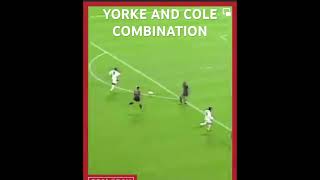 Yorke and Cole 😍 manutd manchesterunited cole yorke barcelona football soccer [upl. by Ativak]