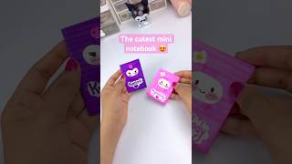 Miniature sanrio notebook✨😍art and craft shorts diycrafts kuromi foryou [upl. by Colwell]