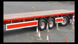 Longer Semi Trailer  Only Longer Trailer in UK undertaking LEGAL road trials under VSO [upl. by Assirod]