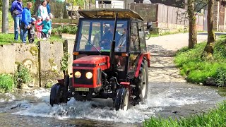 Tractors in the ford  Hamerská motoriáda 2024 [upl. by Ier]