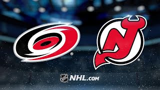 Hischier Noesen lead Devils past Hurricanes 52 [upl. by Hamilton]