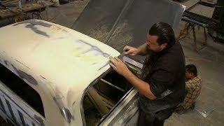 Mudding and Sanding a Chevy C10  Overhaulin [upl. by Iliam]