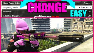 How To Change Targeting Mode  GTA 5 Online  EASY FREE Aim [upl. by Gurolinick969]