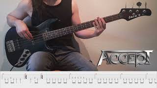 Balls to the wall  Accept bass cover amp tab [upl. by Gayl]