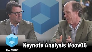 Keynote Analysis  Oracle OpenWorld  oow16  theCUBE [upl. by Alik752]