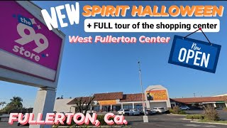 NEW Spirit Halloween FullertonCa in an abandoned 99c only store  FULL tour of the shopping center [upl. by Branca]