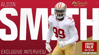 Aldon Smith reminisces on his tumultuous NFL career while planning for the future  49ers Talk [upl. by Wellington]