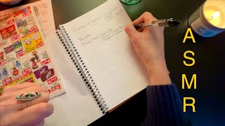 Thanksgiving Meal Planning  Shopping List and Grocery Ads Unintentional ASMR [upl. by Sera]