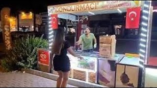 The famous Turkish Ice cream Guy Dance on full video [upl. by Gwenny]