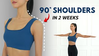 90° Lean Shoulders Workout  Get Beautiful Neck amp Shoulders  No Equipment Standing Only [upl. by Nogam1]