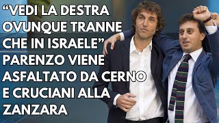 PARENZO VIENE ASFALTATO IN LIVE DA CERNO E CRUCIANI LIVE REACTION [upl. by Isobel]