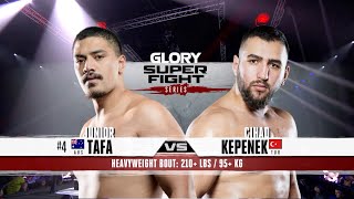 GLORY 65 Junior Tafa v Chad Kepenek [upl. by Glogau405]