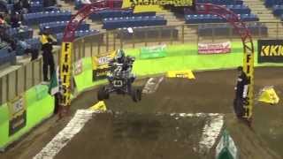 Denver Kicker Arenacross Pro Quad Main Event 2014 [upl. by Odnalra]