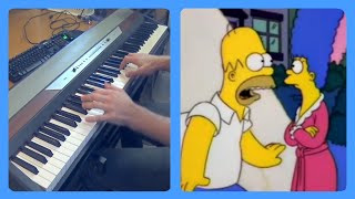 Homers Bee Rant The Simpsons Piano Dub [upl. by Andel]