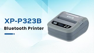 Excellent Flexible Bluetooth Label Printer For Waybill and Shipping Label Xprinter XPP323B [upl. by Relyuc]