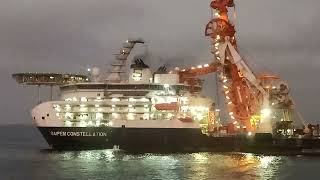 SAIPEM CONSTELLATION at West Africa SAIPEMGTA Project [upl. by Yecrad]