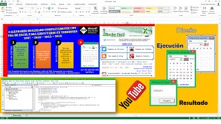 Calendario VBA nativo para Excel – 2007 – 2010 – 2013 – 2016 [upl. by Marasco959]