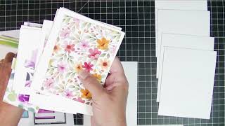 Make 15 Cards With Patterned Paper Free Templates and Sketches [upl. by Karleen]