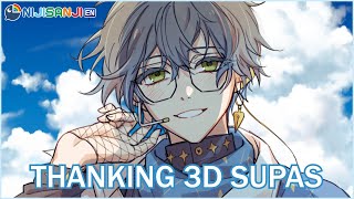 【SUPA READING】Thanking 3D supas【NIJISANJI EN  Ike Eveland】 [upl. by Carlen]