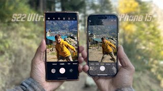 iPhone 15 vs Galaxy S22 Ultra Full Camera Test Hindi  Battle of The Flagships [upl. by Eilsehc]