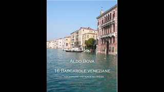 A Bova Barcarola veneziana n 9 for soprano and tenor recorder [upl. by Cinom372]