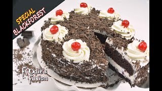 ব্ল্যাক ফরেস্ট কেক চুলায় তৈরী চকলেট কেক Easy Black Forest Cake without Oven Birthday Cake Bangla [upl. by Nitsu]